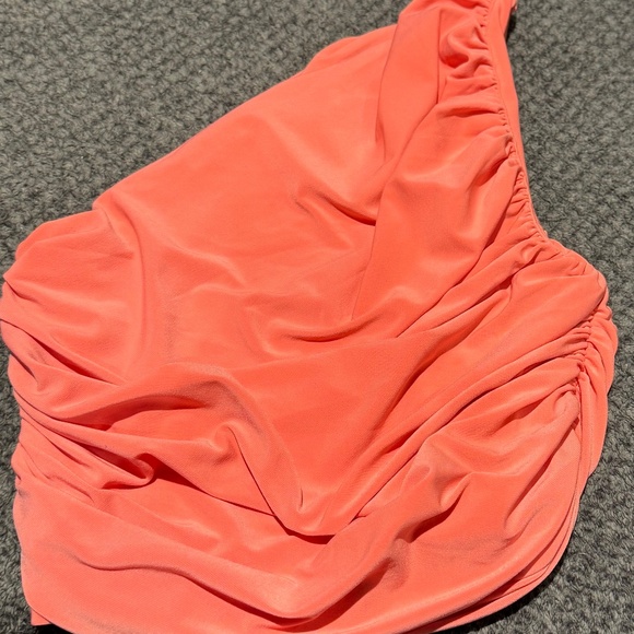 Coral One Shoulder Tank Top - Picture 1 of 8
